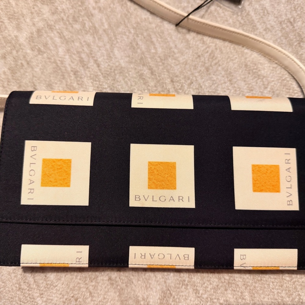 Bulgari Black and Yellow Crossbody Bag